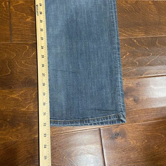 Lucky Brand Vintage Y2K Straight Leg Denim Blue Jeans Men's Size 38W x 32L - Picture 9 of 11
